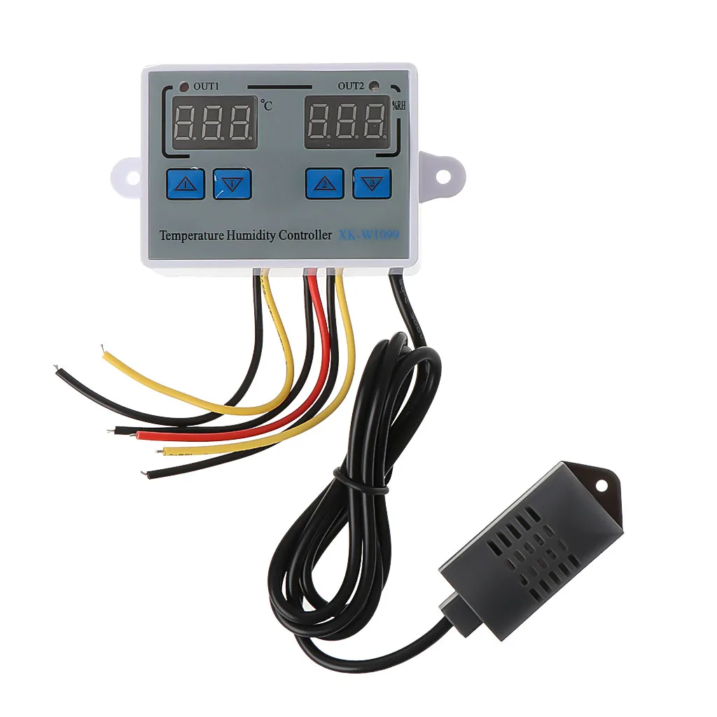 

110V-220V 12V Digital Thermostat Humidity Temperature Controller 10A Temperature Humidity Meter Thermometer U4LB