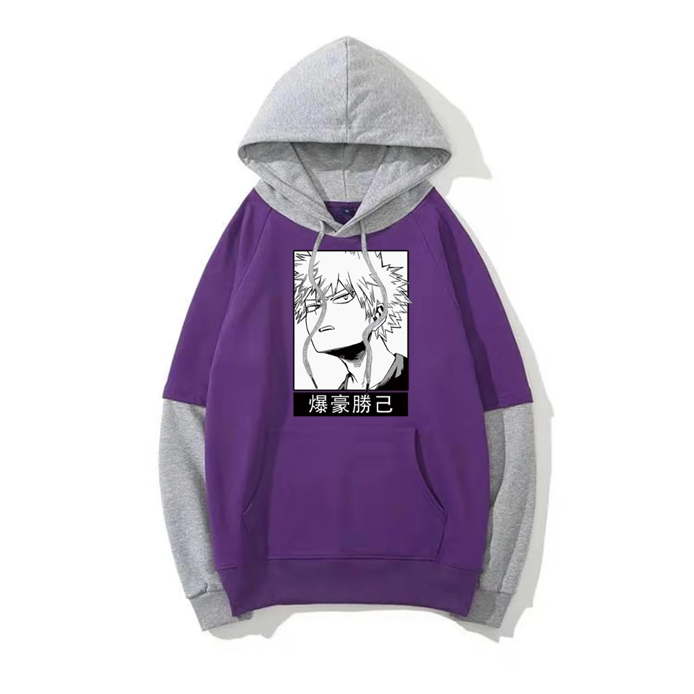 

Anime Hoodies Katsuki Bakugou Harajuku Style Print Popular Top Unisex Loose Hoodies