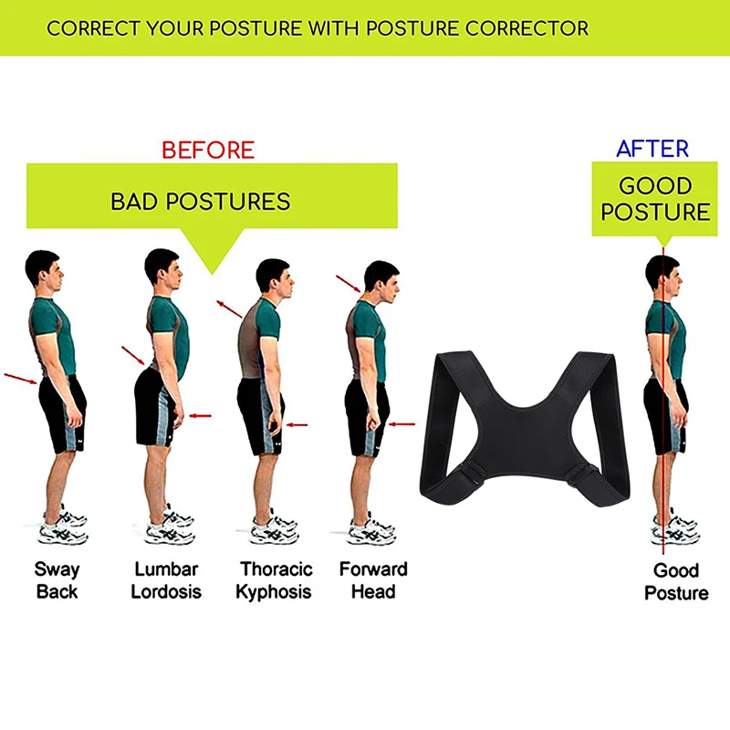 

Posture Corrector Clavicle Fracture Support Back Shoulder Straighten Brace Belt CMG786