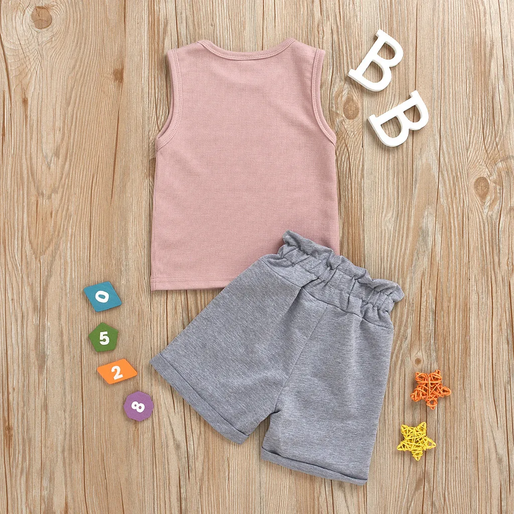 Комплекты летней одежды для детей одежда новорожденных и маленьких девочек