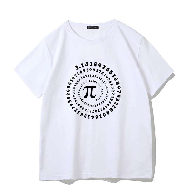 Мужская футболка с короткими рукавами летняя забавным математическим текстовым