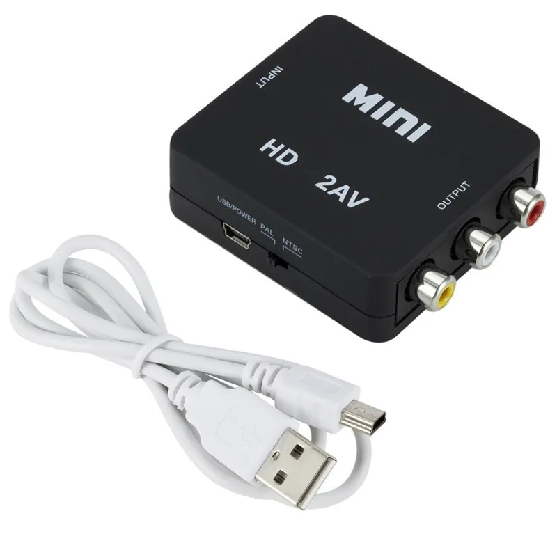 

New HDMI-Compatible To AV Adapter Composite 1080P HDMI-Compatible To RCA Audio Video CVBS AV Adapter Converter For HD TV