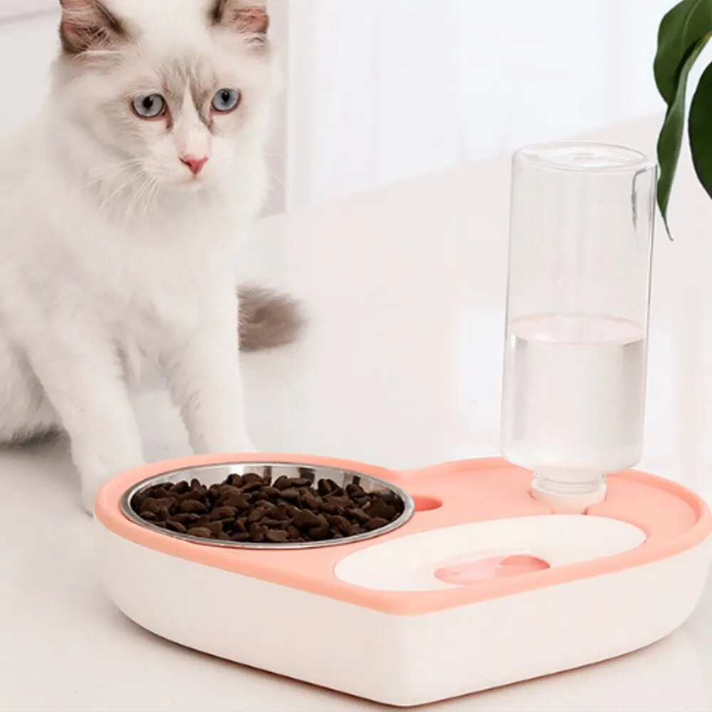Pet Dog Double Bowl Dogs Food Dispenser Cat Drinking Pets Supplies Feeder Feeding Watering Bowls #3 | Дом и сад