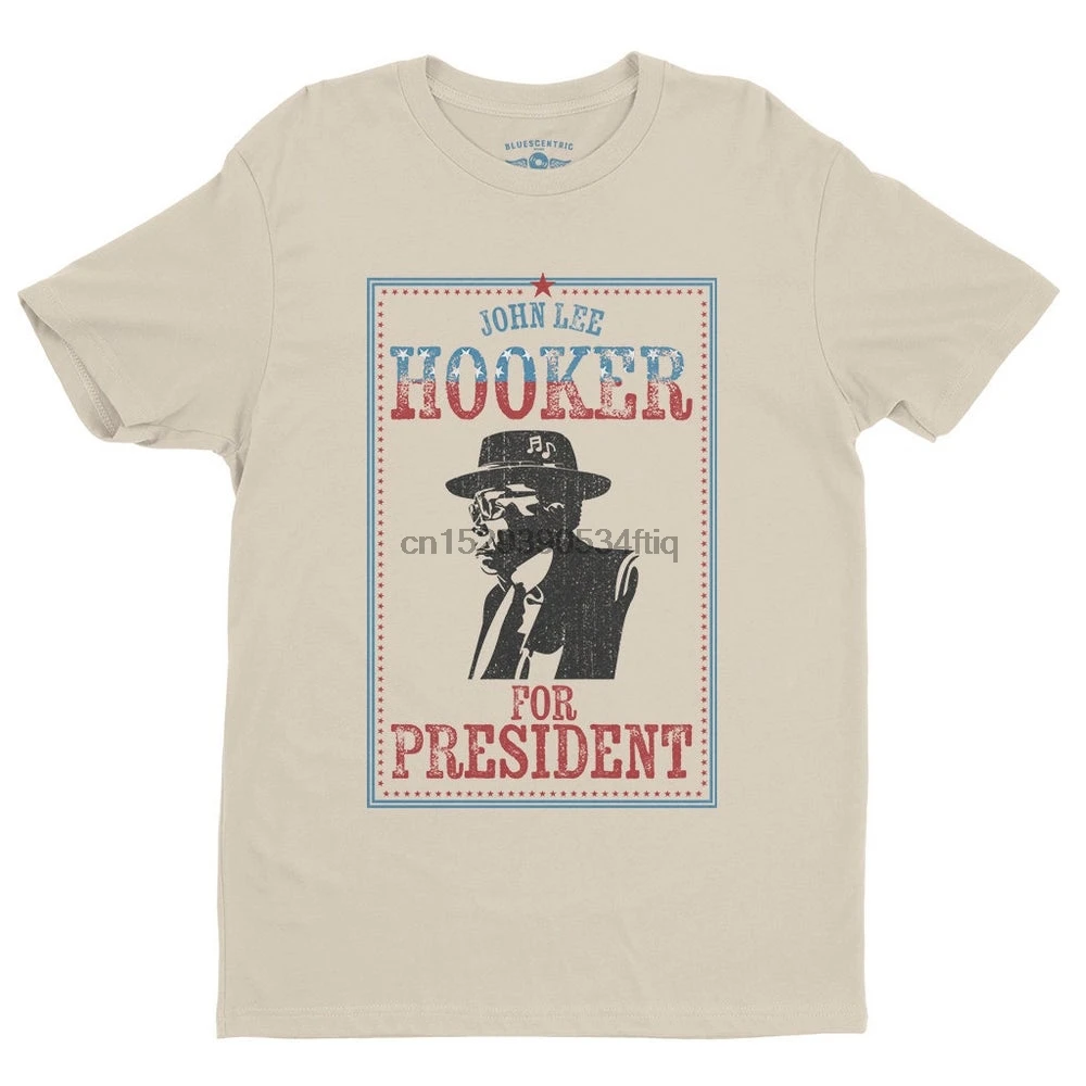 Официальная Футболка Джон ли для президента легкий Винтажный стиль|Мужские