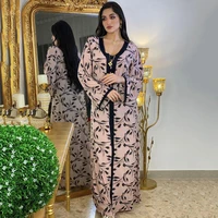 md muslim fashion women elegant abaya dubai turkey muslim hijab dress 2021 caftan plus size boho long dresses islamic clothing