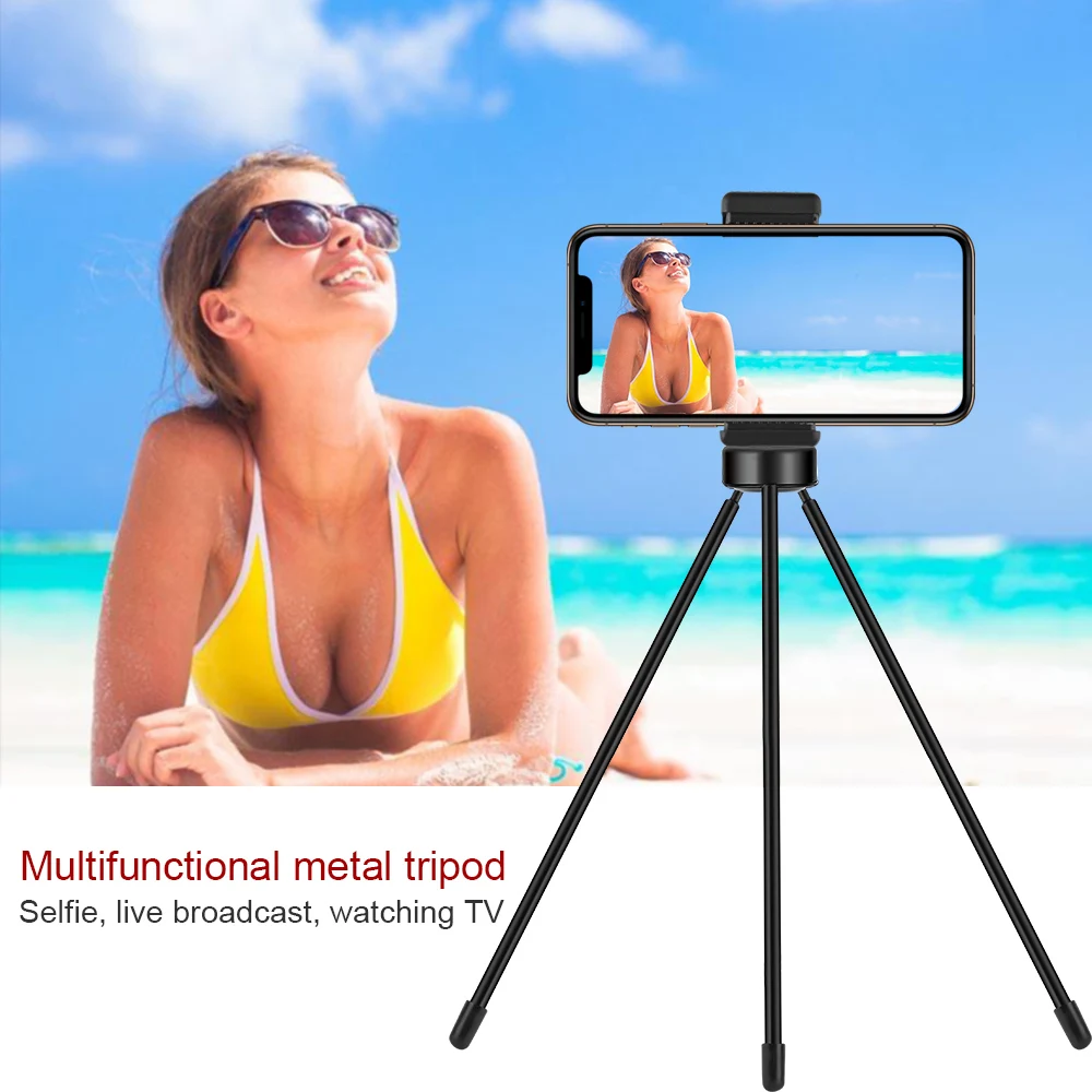 

Photography LED Selfie Ring Light 10 Inch USB Dimmable Camera Phone Studio Ring Lamp With Phone Holder For Makeup Video Live