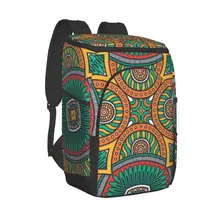 Picnic Cooler Backpack Colorful Mandala Waterproof Thermo Bag Refrigerator Fresh Keeping Thermal Insulated Bag