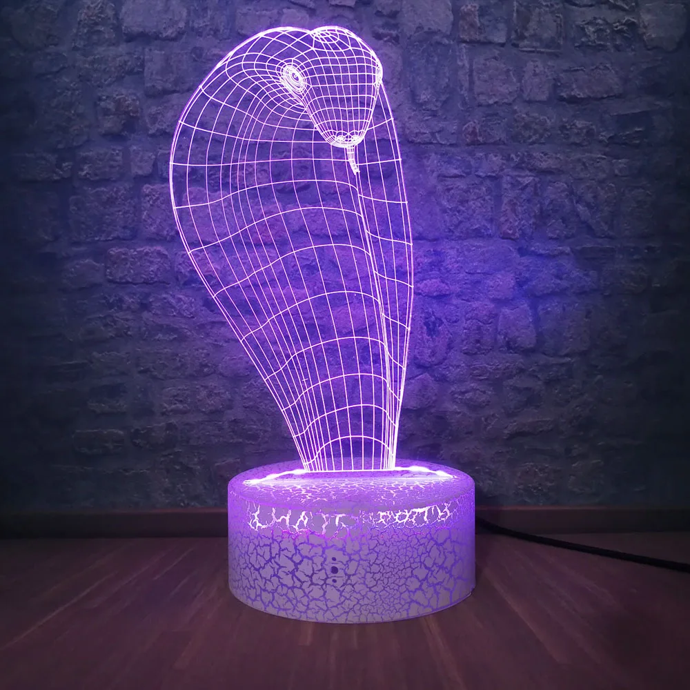 Лампы &quotс днем рождения&quot ночные светильники змеиная Модель 3D настольная лампа