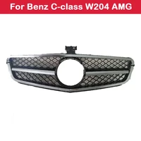 abs front middle grille racing grills for benz c class w204 amg 2007 2014