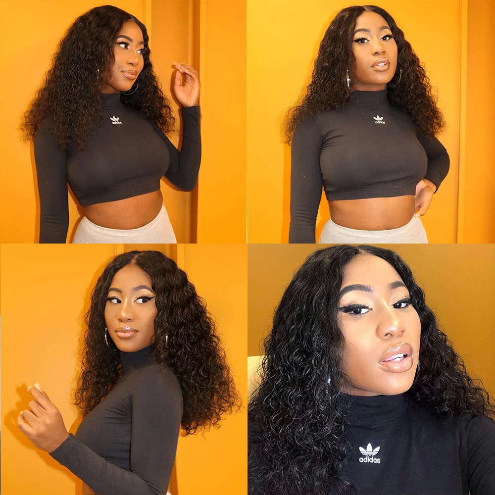 PEERLESS вьющиеся волосы бразильские кудрявые пряди с Закрытие 4*4 швейцарское