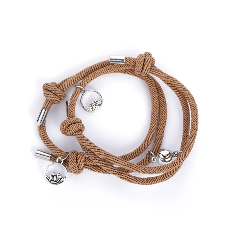

NIUYITID 2021 Attractive Handmade Bracelet Women Lover's Couple Charm Female Male Paired Friendship Wholesale Jewelry
