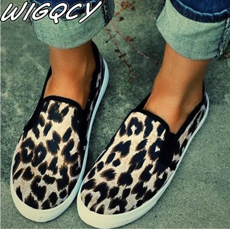Новинка Женские весенние лоферы на платформе с леопардовым принтом Женская