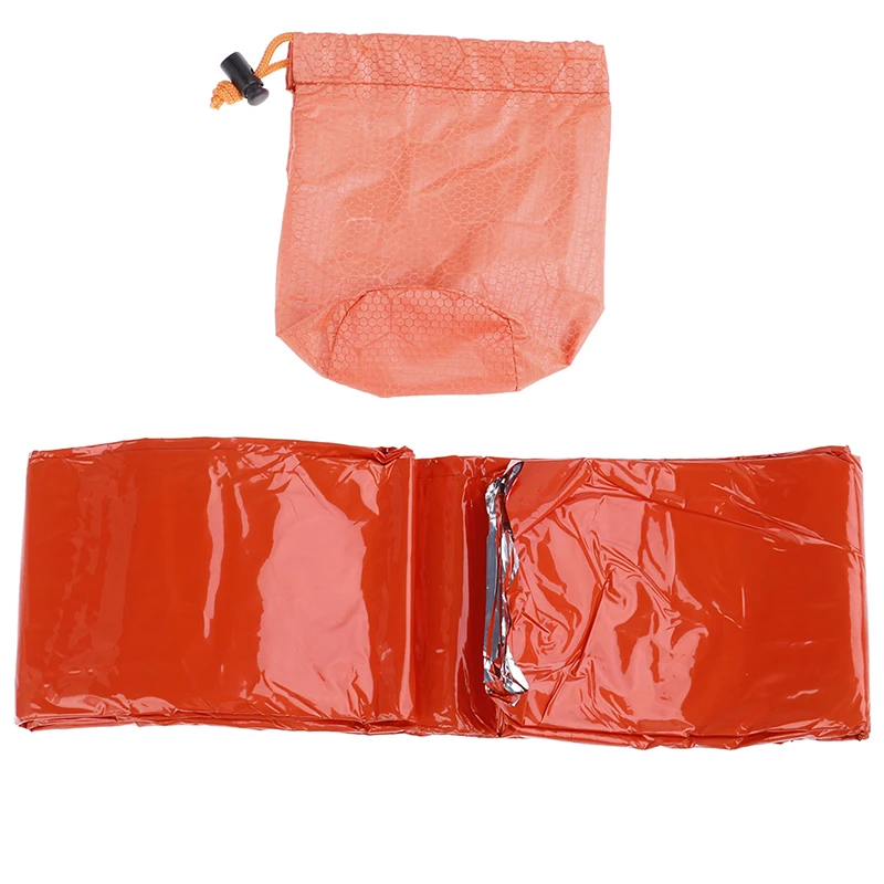 

1set Emergency Sleeping Bag Emergency First Aid Sleeping Bag PE Film Tent