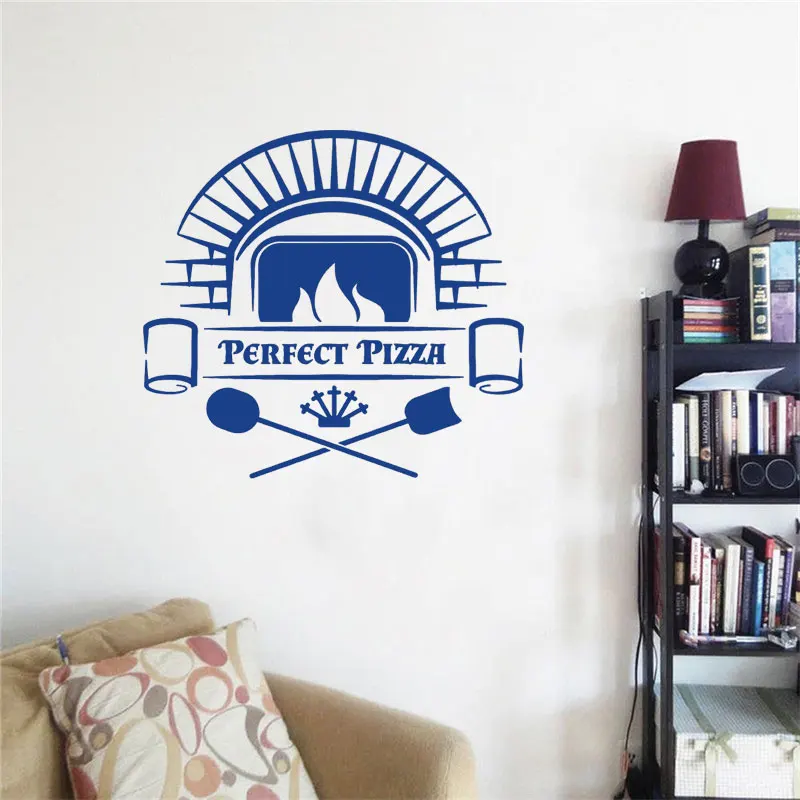 

Food Ingredients Wall Decal Pizza Italian Restaurant Kitchen Interior Decor Cooking Fridge Window Vinyl Stickers Mural DW7988