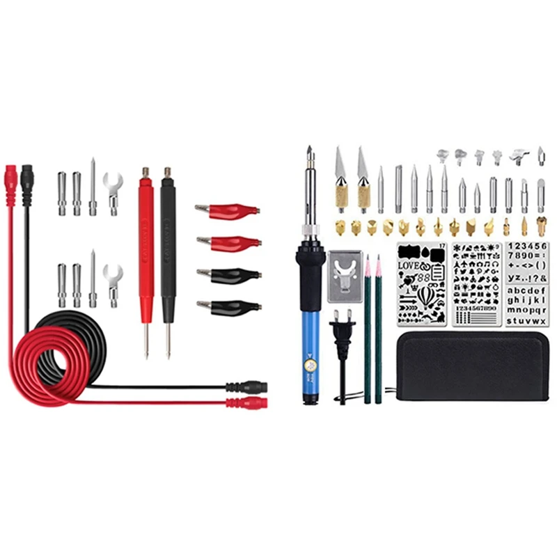 

Деревянный комплект для выжигания с вилкой европейского стандарта, 45 шт., креативный набор деревянных горелок и 16 шт. мультиметров, коридорн...