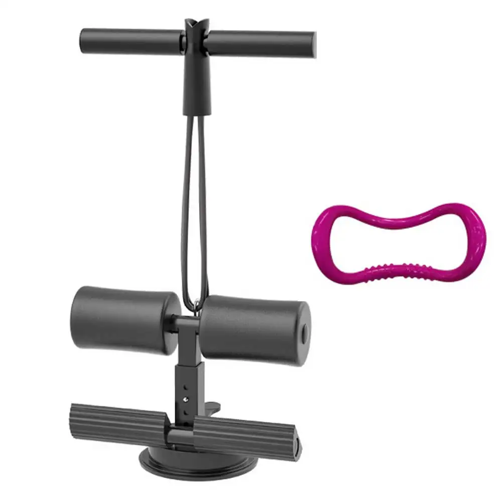 

Sit Up Bar Set Sit up Assistant with Pull Rope Abdomen Exerciser with Suction Cup for Gym Home Abdominal Workout