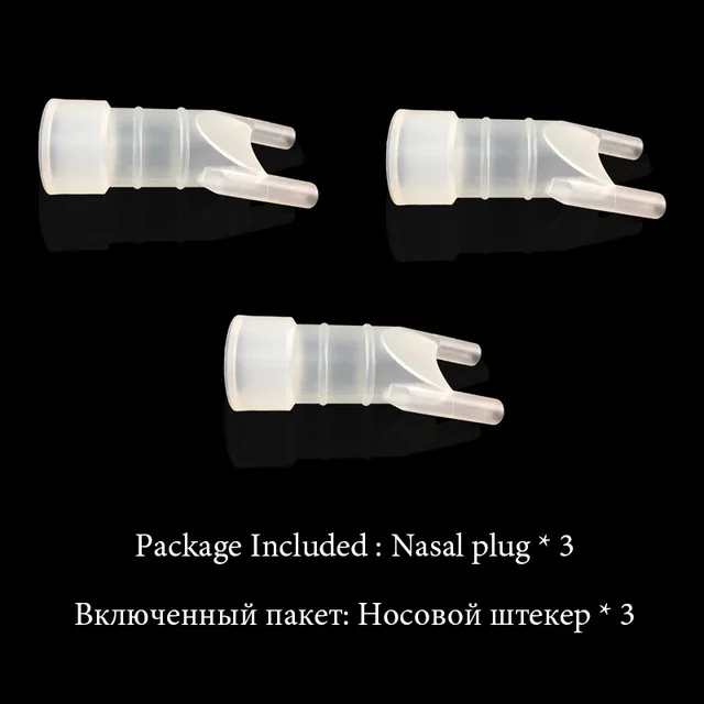 Nasal plug Набор ингаляторов для взрослых и детей, семейные фильтры, медицинский распылитель, катетер, компрессор, распылитель аксессуары, гладкое дыхание - Цвет: Nasal plug