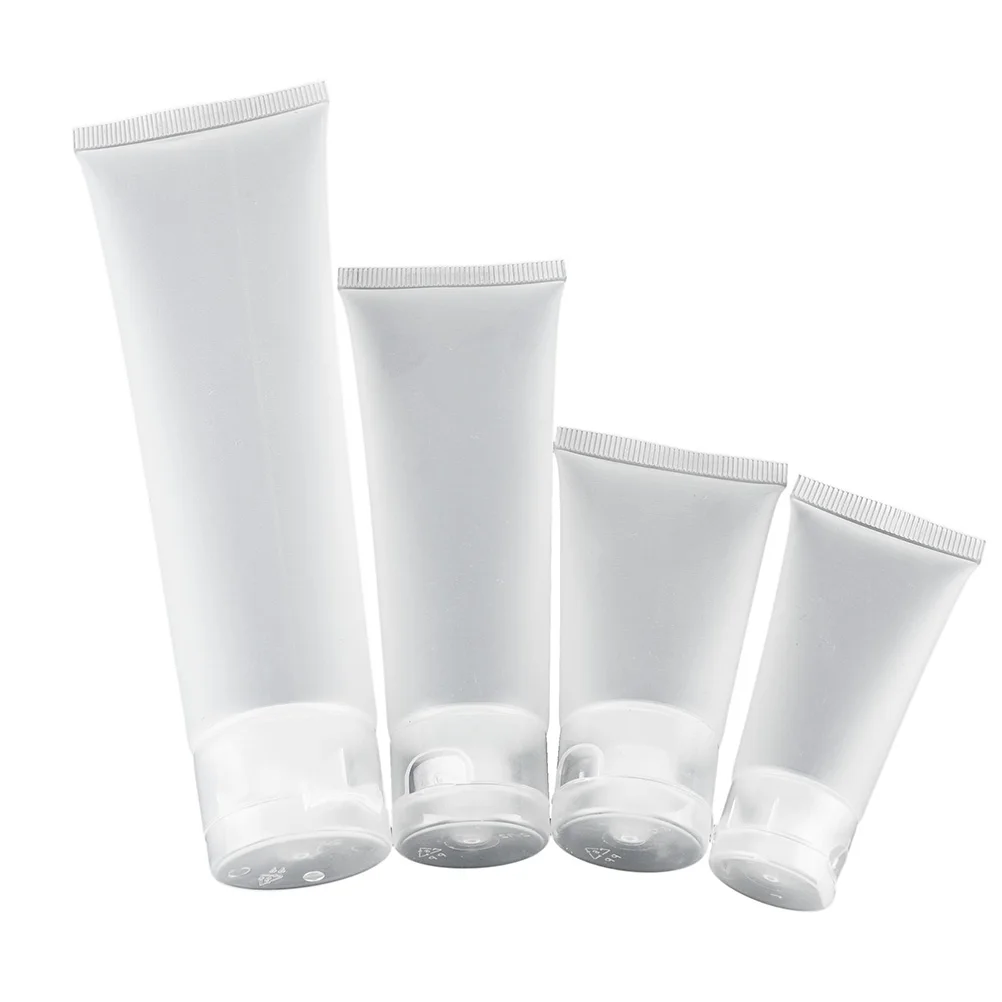 

Travel Empty Clear Tube Cosmetic Cream Lotion Shampoo Bath Lotion Containers Refillable Bottles 20ml/ 30ml/ 50ml/ 100ml 5pcs/lot