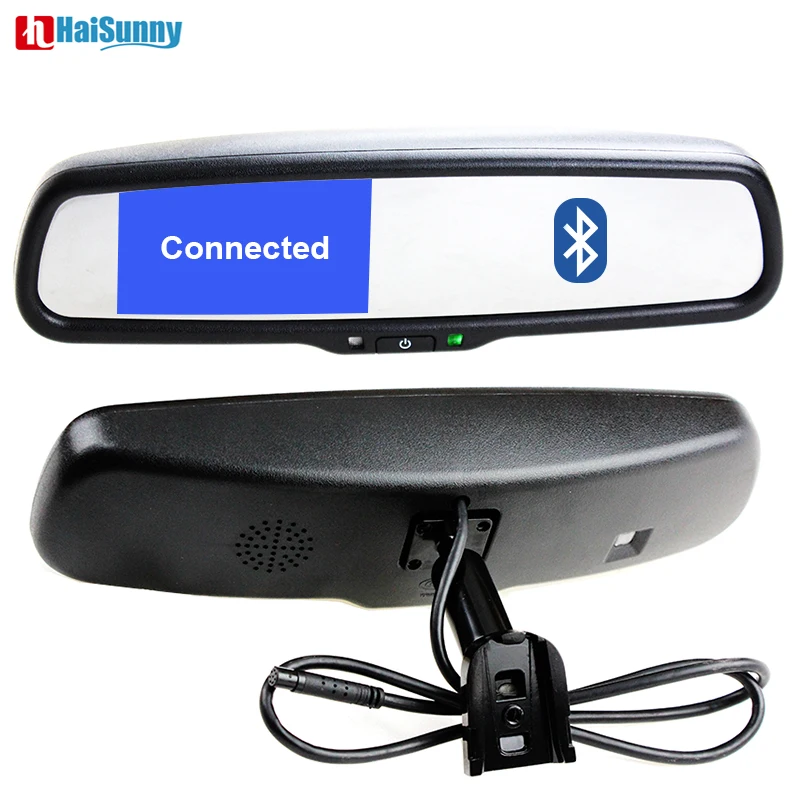 4 3 дюймовый автомобильный монитор зеркала заднего вида HaiSunny с Bluetooth комплект для