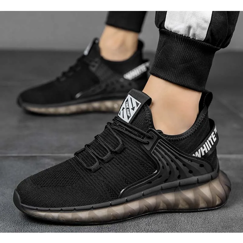 Кроссовки мужские сетчатые дышащие удобная повседневная обувь увеличивающая