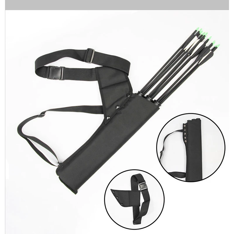 

3 Tubes Hunting Arrows Bag Quiver Arrow Holder Shooting Accessories Portable for Outdoor Archery Bow Shooting