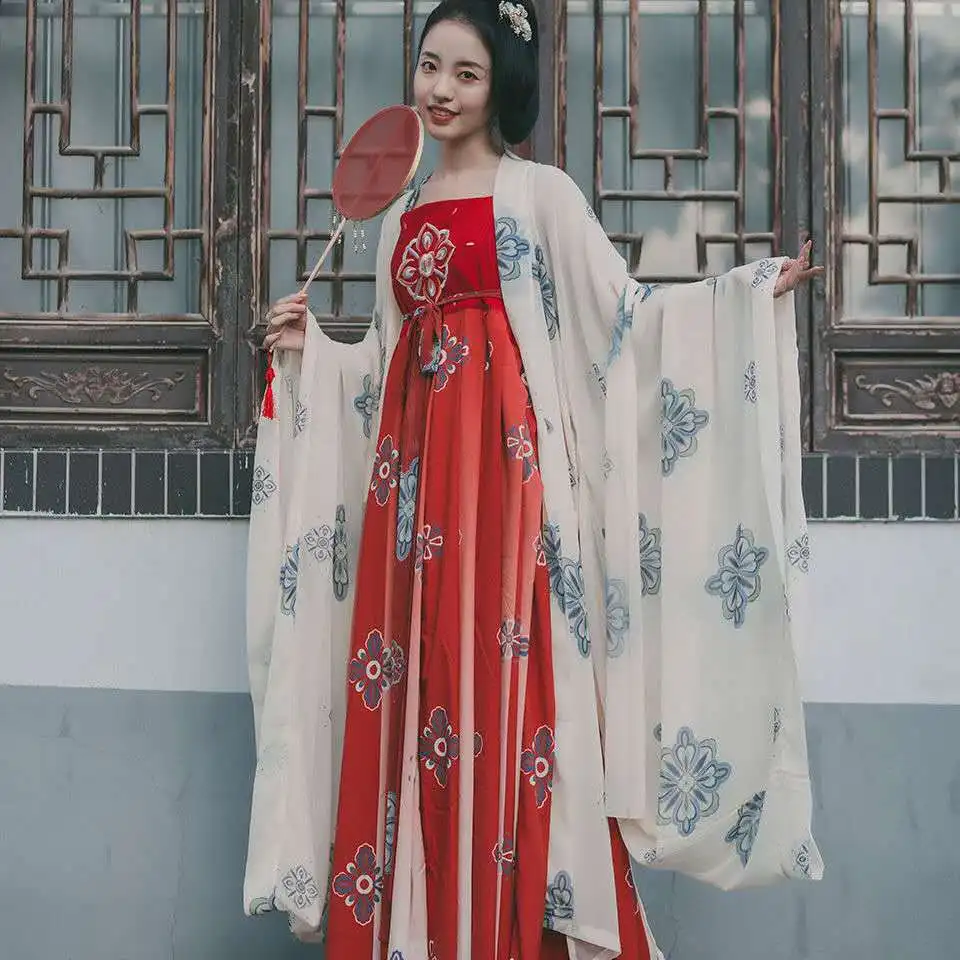 

Китайское платье сказочный костюм ханьфу в восточном стиле для косплея традиционная элегантная одежда для принцессы династии Тан