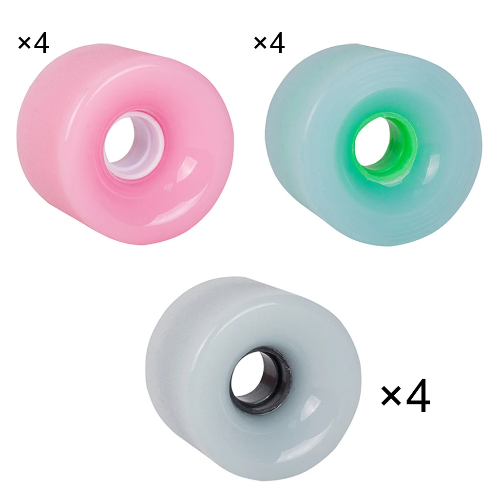 

4 Pieces 78A Replacement Skateboard Wheels Longboard Roller Parts 70x51mm