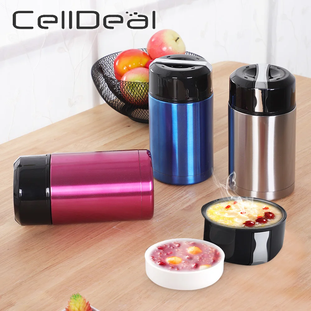 

800/1000/1200ml Lunch Bento Box Large Capacity Stainless Steel Portable Vacuum Braising Pot Heat Preservation Bottle With Handle