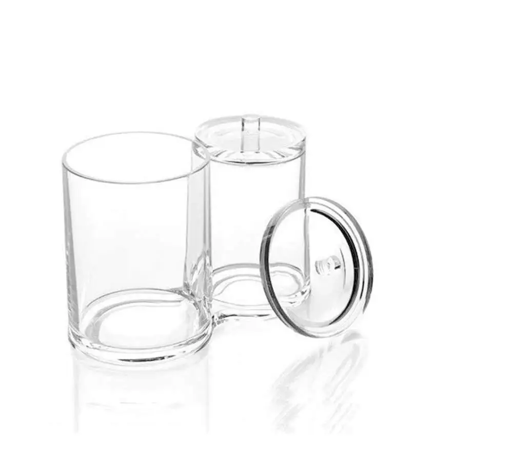 Прозрачный акриловый Ватный тампон коробка для хранения ватных палочек с