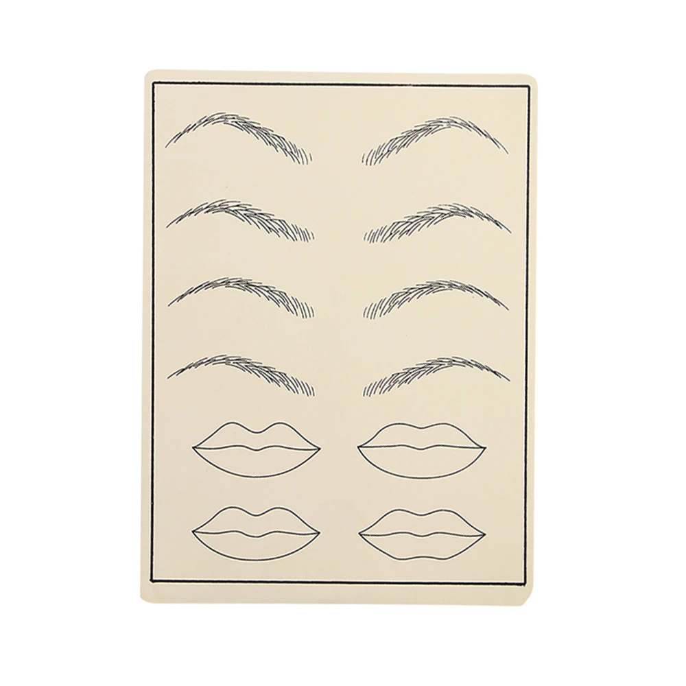 3/5/10/15/30 pcs Permanent Makeup Eyebrow Tattoo Practice Skin 20 X 15cm Fake Practice Skin For Microblading Tattoo Machine