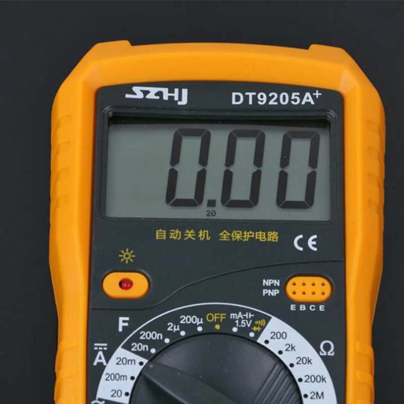 DT9205A + LCR измеритель с дисплеем большого диапазона емкость сопротивление
