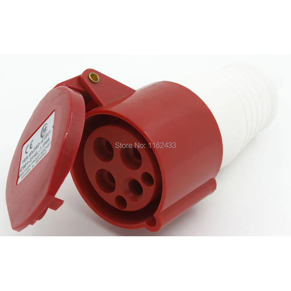 16A 3P E 4 pin 380 415V IP44 214L трехфазный splashproof промышленный соединитель муфта с кабельным
