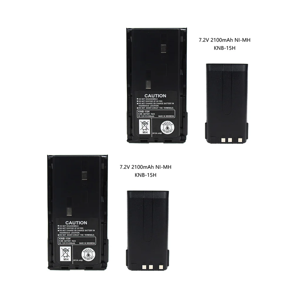 2X2100 мА/ч, KNB-15A Батарея(s) для Kenwood TK260G TK360G TK272G TK372G TK2100 TK3100