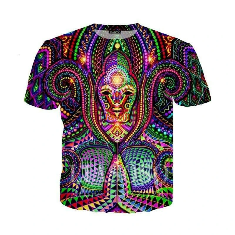 

Rock Psychedelic Funny 3D Print Casual T-Shirt Newest Women Men Short Sleeve Tops