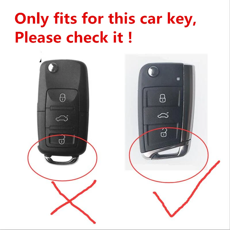 

Silicon Carbon Fiber ABS Matte Car Key Cover Case For Volkswagen VW Golf7 mk7 Seat Ibiza Leon FR 2 Altea Aztec For Skoda Octavia