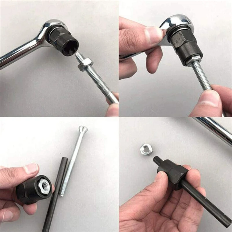 10 Pcs Nut Remover 9-19mm Impact Extractor Kit Slot Bolt Tool Drive Lock | Обустройство дома