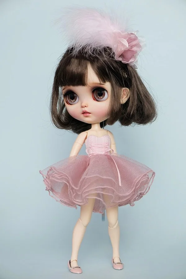 1/6 blyth кукла игрушка bjd совместное тело белая с кожей макияж 19 Макияж Лицо ручная