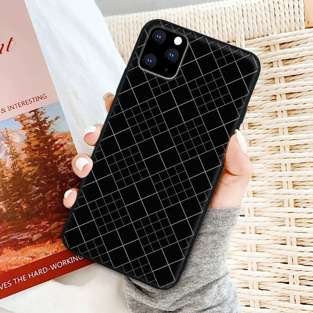 Trend Black And White Grid Mobile Telephone Cover For Huawei Honor 20 10 9 Lite 7A 9X 8x 8 S 20s 30 PRO PLAY Case | Мобильные