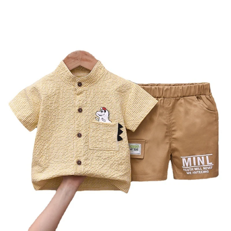 

Kids Summer Cartoon Sportswear Children Girls Cotton Shirt Shorts 2pcs/sets Baby Boys Costumer Toddler Infant Fashion Tracksuits
