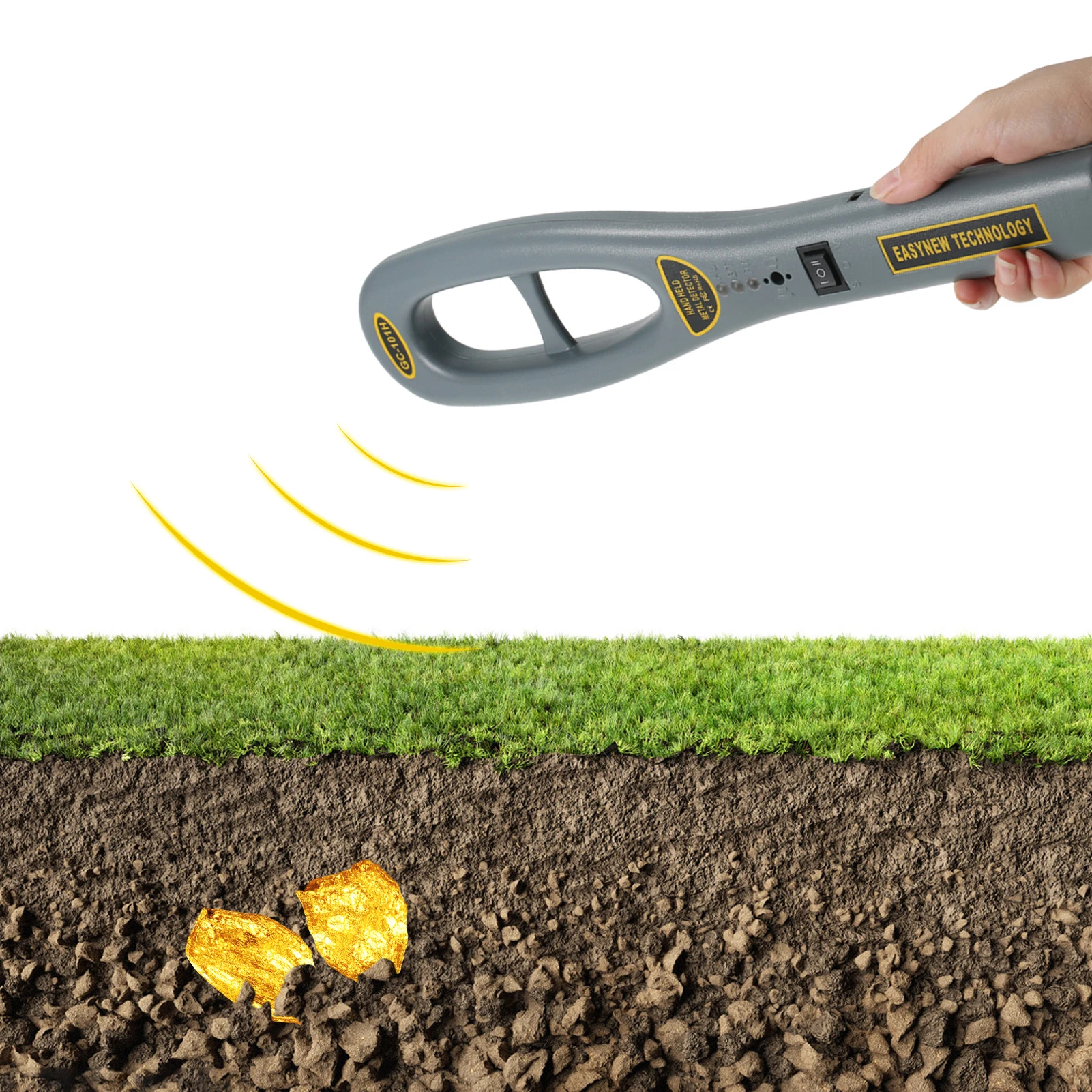 

Portable Metal Detector High Sensitivity Safety Inspection Metal Detector With Buzzer Vibration For Security Check Gold Detector