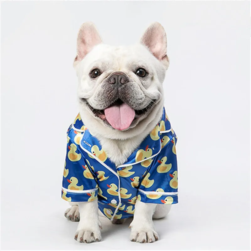

French Bulldog Corgi Shiba Inu Costume Dog Pajamas Shirt Cat Clothing Summer Dog Clothes Poodle Bichon Pomeranian Schnauzer Pug