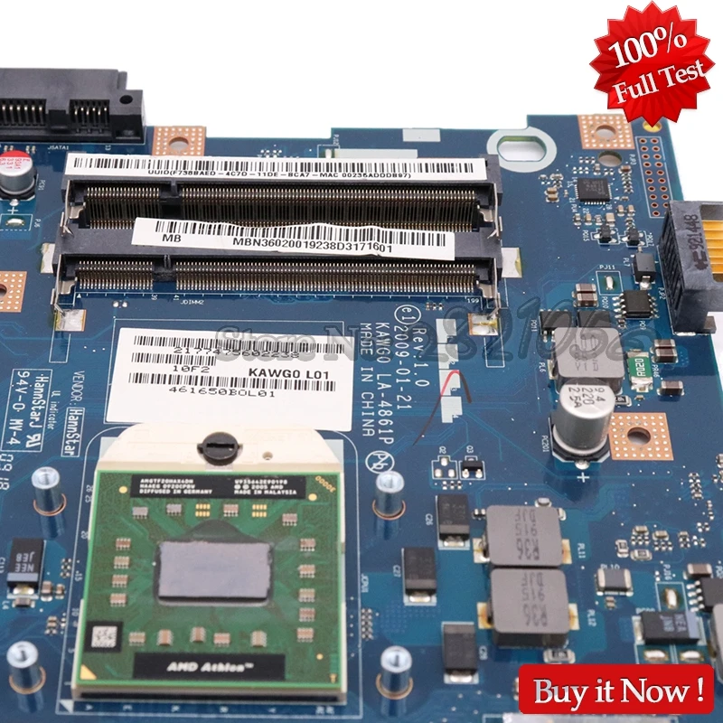NOKOTION MBPGY02001 MB. PGY02.001 для acer aspire 5516 5517 5532 5541 Материнская плата ноутбука LA-4861P DDR2 гнездо S1 Процессор