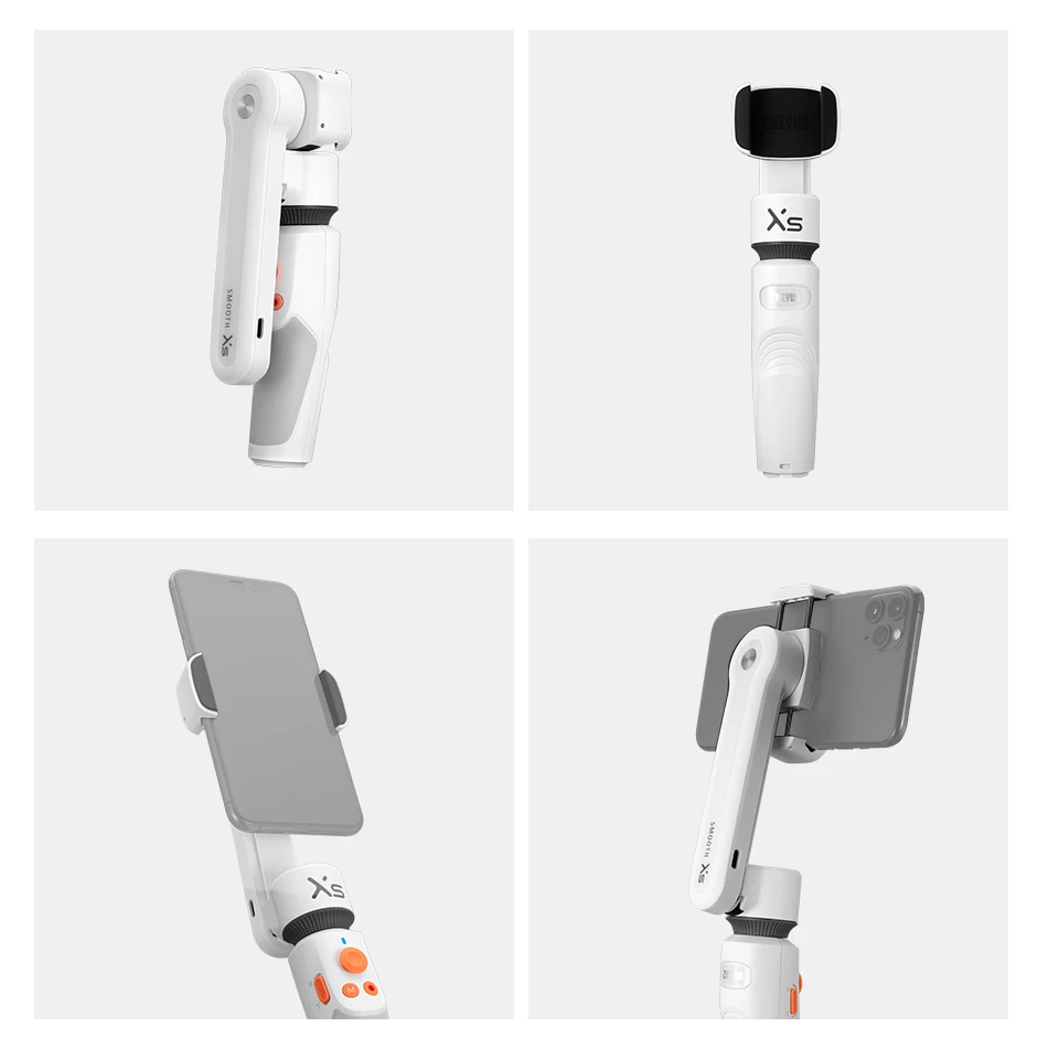 

Zhiyun Smooth XS Stabilizer for Smartphone, Handheld Selfie Stick Gimbal Tripod for iPhone Android with 26cm Extensional