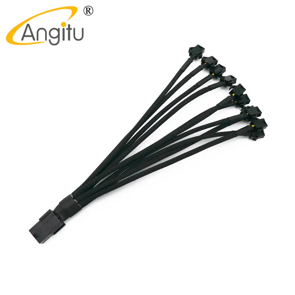 

Angitu LED Strip PCI-E 6Pin Female to 10x 3Pin SM Splitter Adapter Cable-20cm