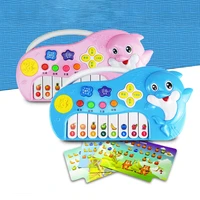 baby plastic piano dolphin magic music keyboard baby kids musical instruments toys baby newborn educational learning toys