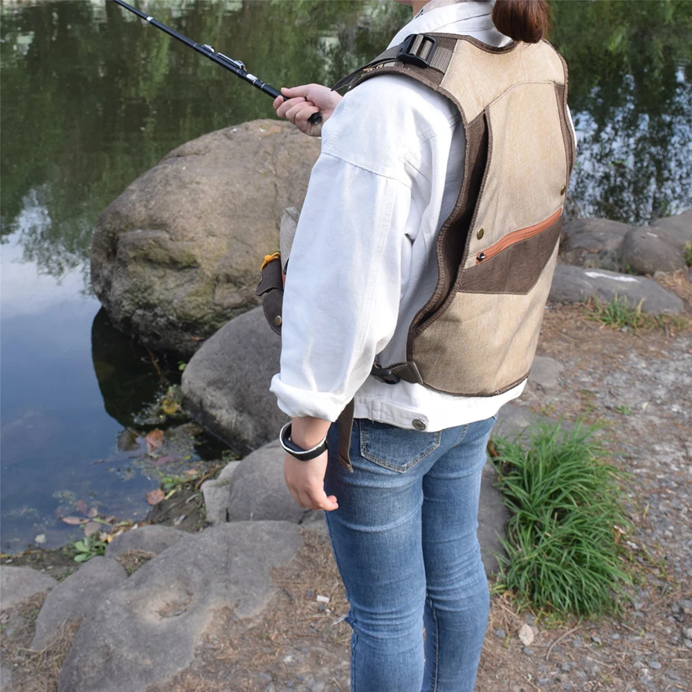 

Multi-Pockets Men Women Fishing Life Vest Outdoor Water Sports Safety Life Jacket For Boat Survival Swimwear Colete Salva-Vidas