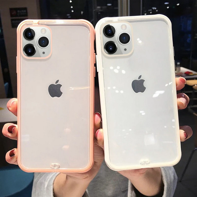 Ударопрочный прозрачный чехол Lovebay для телефона iPhone 11 Pro X XR XS Max 8 7 6 6S Plus мягкий ТПУ