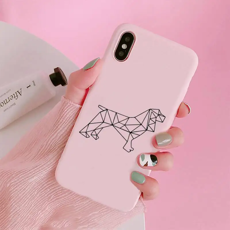 

Elephant tiger lion line art animal pattern Phone Case Candy Color for iPhone 6 7 8 11 12 s mini pro X XS XR MAX Plus