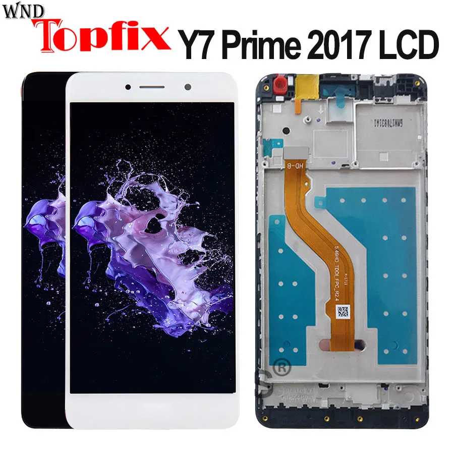 Для Huawei Y7 2017 ЖК дисплей сенсорный экран Prime с рамкой TRT L21 LX1 LX2 LX3 Замена Enjoy 7 Plus