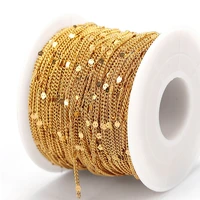 2meters stainless steel chain gold necklace link chain accessories for bracelets anklet jewelry making components handmade diy